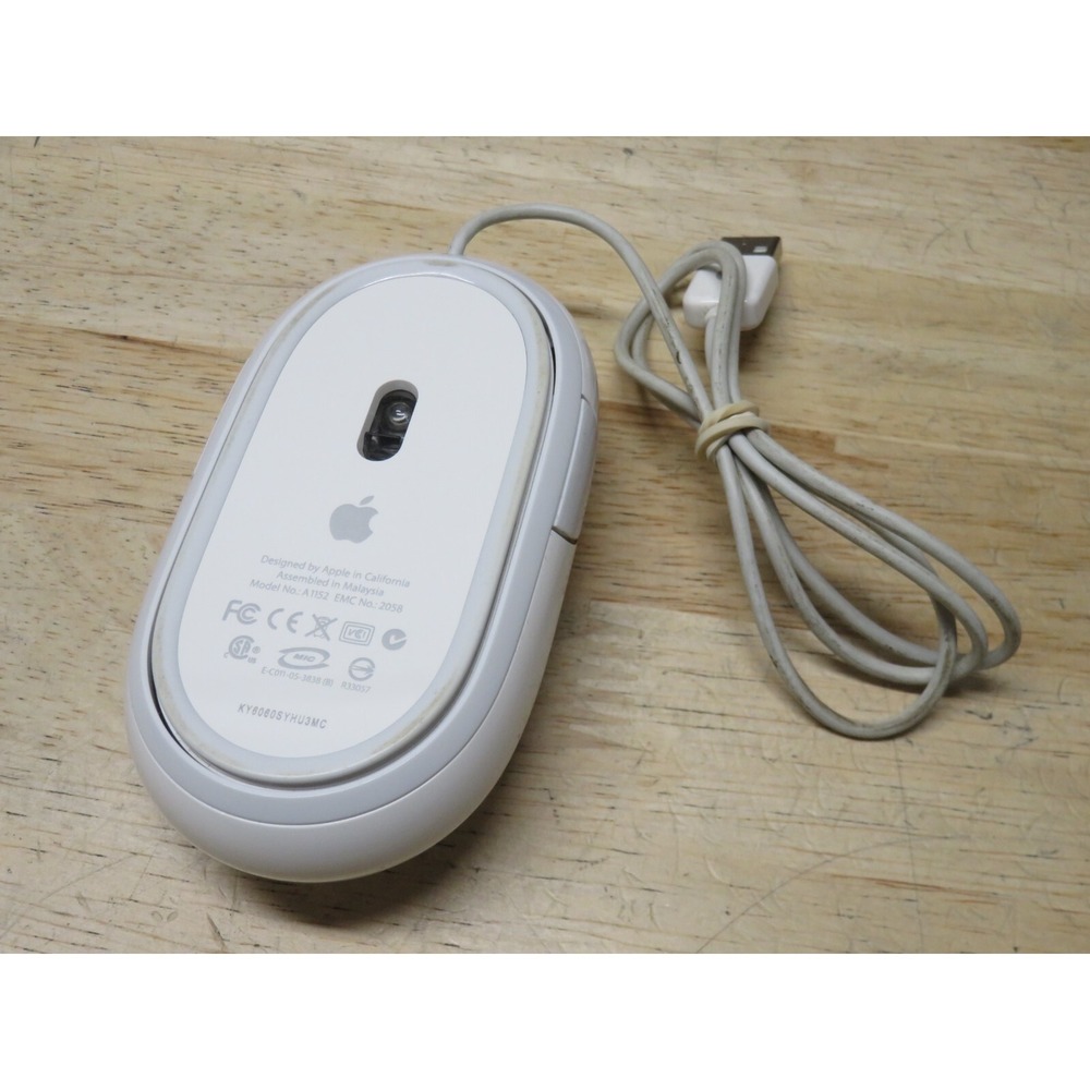 Apple USB Wired Optical Mouse Model No A1152 Works Perfectly MAC USB MOUSE - Picture 9 of 9